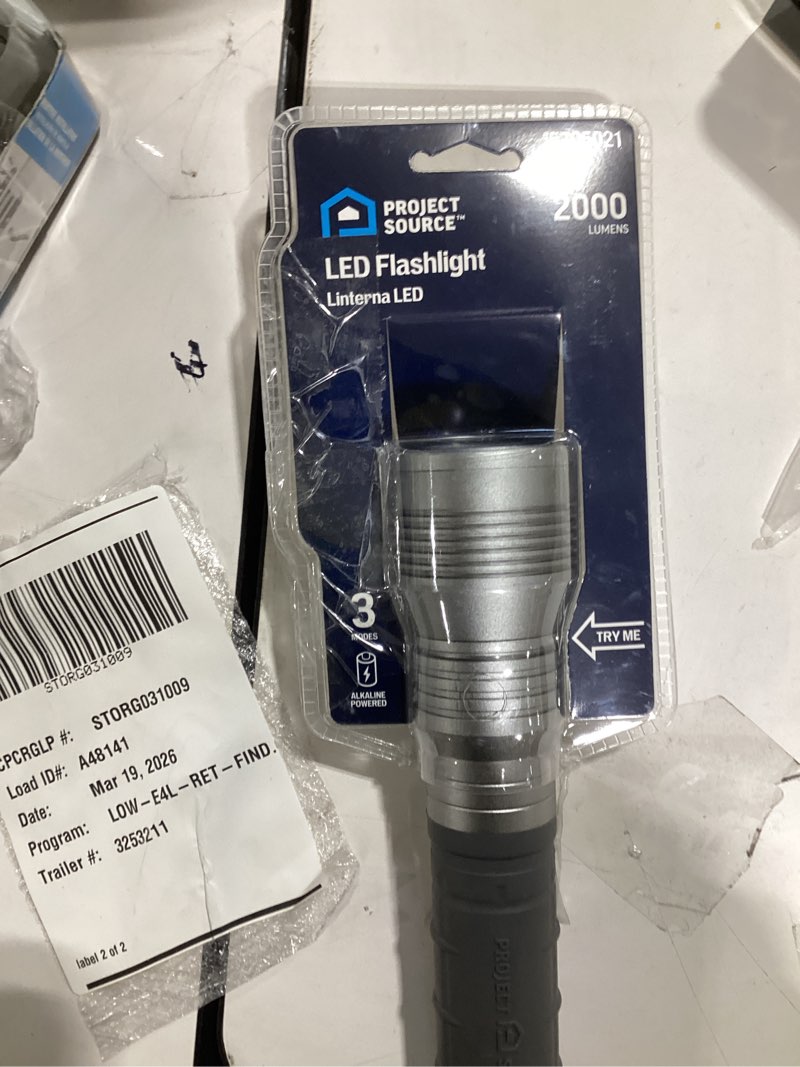 Condition photo showing New/Like New for project source 2000-lumen 3 -adjustable mode led spotlight flashlight