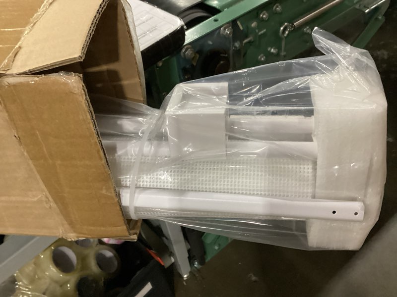 Condition photo showing Good Condition for retractable baby gates dog gate for stairs, 100" wide retractable gate mesh pet gate, 41" extra tall child safety gate with fiberglass rods for stairways, doorways, hallways, indoor/outdoor white 41" tall x 100" wide