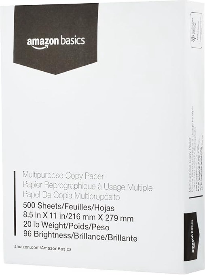 Amazon Basics Multipurpose Copy Printer Paper