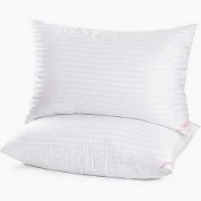 EIUE 2 Pack Queen Size Bed Pillows for Sleeping,Super Soft Down Alternative Microfiber Filled Pillow