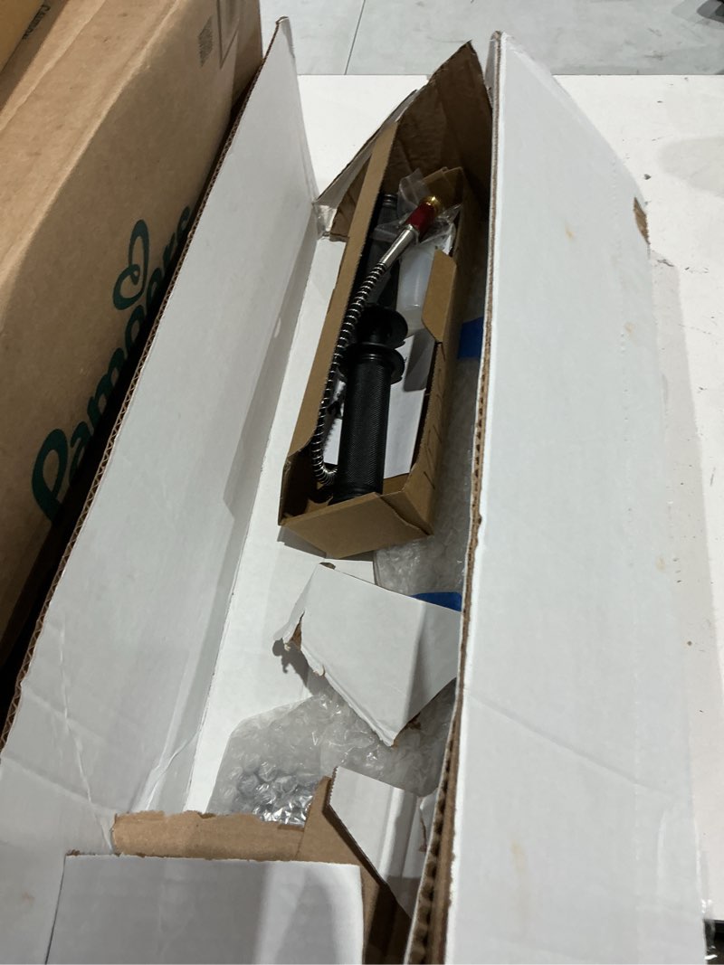 Condition photo showing As Is for bestequip airgun pcp pump 4500psi high pressure hand pump 3 stage pump chamber pcp air pump