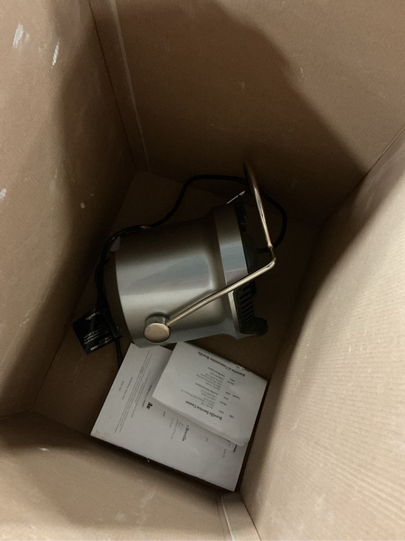 Condition photo showing As Is for Breville BJE430SIL Juice Fountain Cold, 70 fl oz, Silver