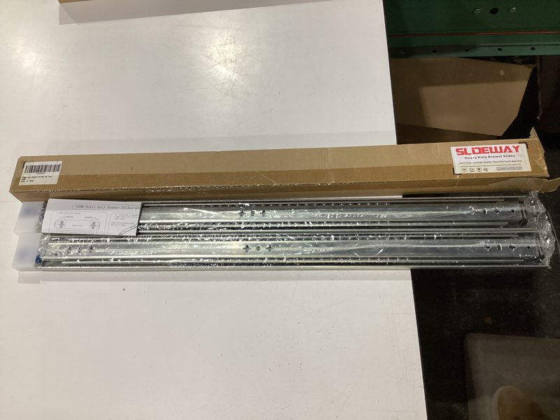 Condition photo showing New/Like New for slideway 260 lbs heavy duty locking drawer slides 1 pair 12 14 16 18 20 24 26 30 32 40 inch full extension ball bearing sliding rails cabinet runners tracks rv glides (53mm wide with lock)-28" w:53mm-260lbs(with lock) 28 inch