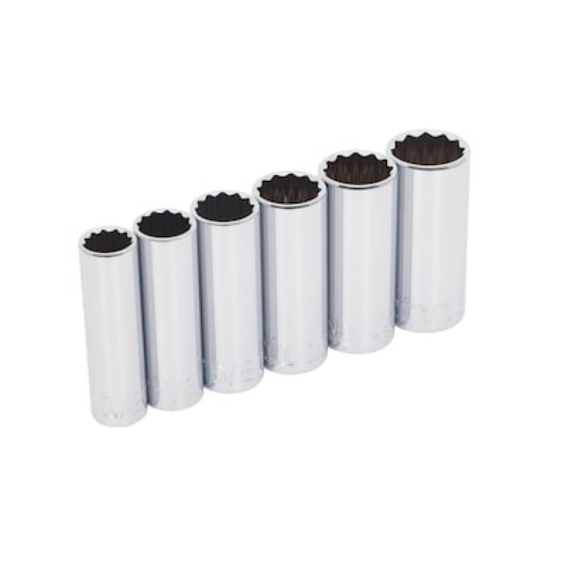 kobalt 3/8-in drive standard (sae) deep socket set 6 -pieces
