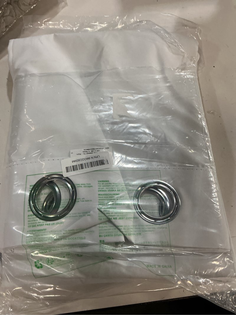 Condition photo showing Good Condition for nicetown white blackout curtains 84 inches long, grommet 100% blackout window treatments heat blocking thermal drapes for bedroom/living room, w46 x l84, 2 panels 100% blackout white 46"w x 84"l (pack of 2)