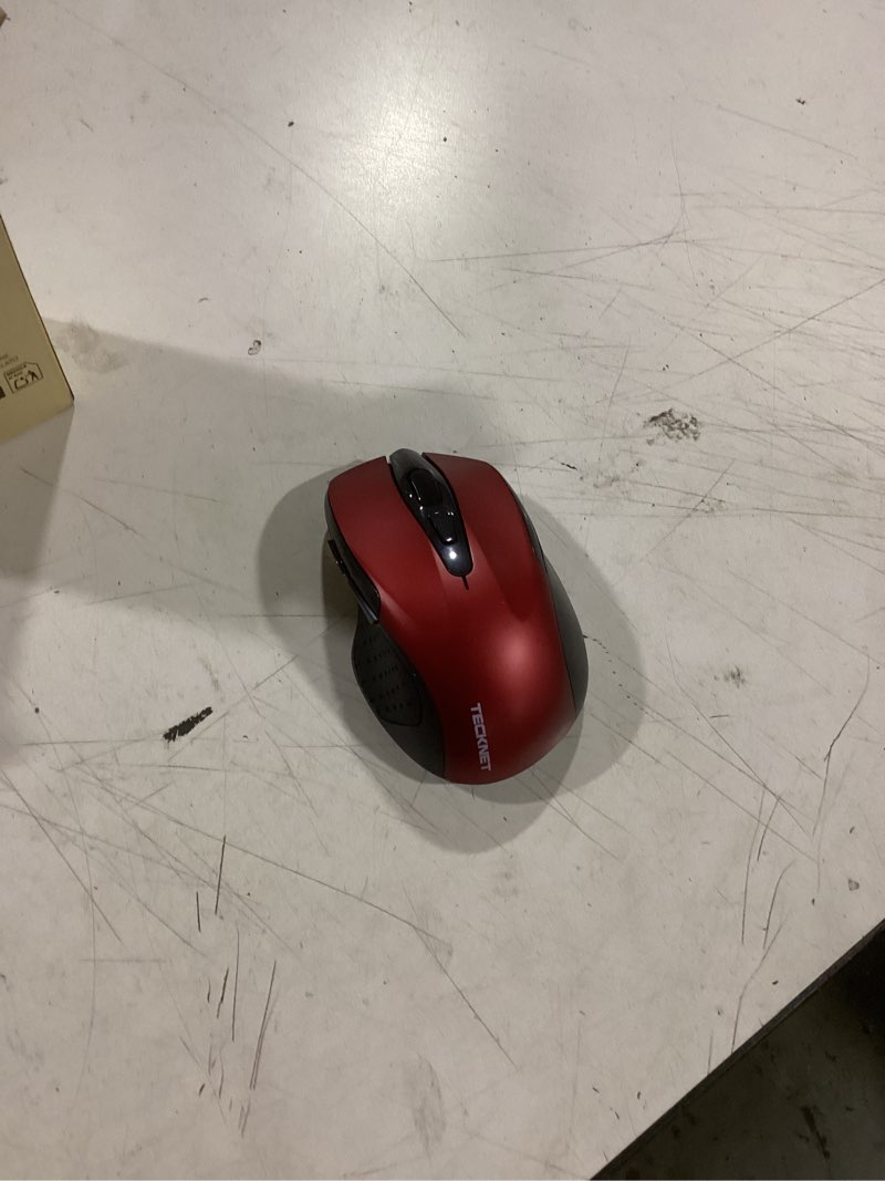 Condition photo showing Good Condition for tecknet wireless mouse (2.4g & bt5.0/3.0) silent 4800 dpi computer usb a & bluetooth mouse 6 buttons, wide compatibility - red