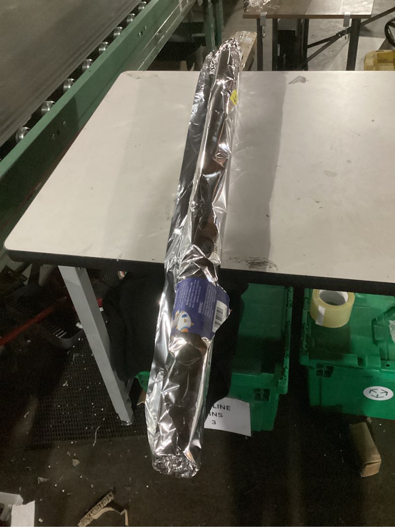 Condition photo showing As Is for Thick PVC Clear Table Protector Plastic Transparent Table Cover Square 42" Waterproof PVC Table Protector Table Top Cover Vinyl Non-Slip Desk Pad Mat for Cocktail Table Easy Clean Child Painting Table