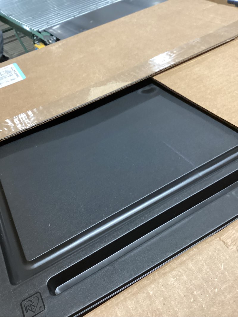 Condition photo showing item condition for IRIS USA 47 Qt. Plastic Drawer Storage Organizer Stacking Drawers, 2-Pack, Stackable Unit with Sliding Drawer for Clothes Bedroom Kitchen Under Sink Pantry Craft Room Bathroom Dorm Office, Black