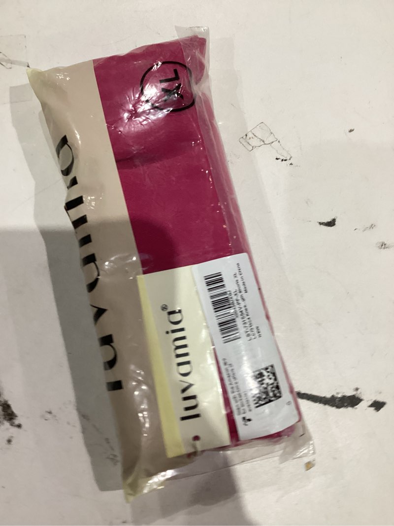 Condition photo showing New/Like New for luvamia Bermuda Shorts for Women Dressy Casual High Waisted Summer Work Elastic Waist Pleated Dress Shorts with Pockets Hot Pink X-Large