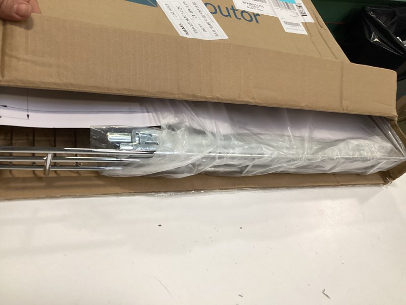 Condition photo showing Good Condition for Pull Out Cabinet Organizer, 26 * 21 IN Heavy Duty Wire Metal Chrome Slide Out Drawers For Kitchen Cabinets, Doesn't Include Door Fittings