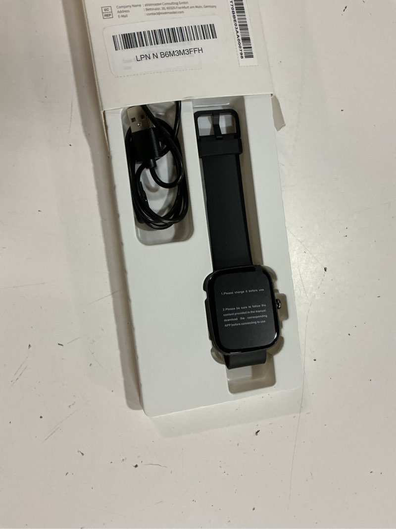 Condition photo showing Good Condition for csasan smart watch for men women(answer/make call), 1.91" hd screen smartwatch heart rate/sleep/steps monitor, 100+ sports fitness watch, ip68 waterproof activity trackers for android ios black