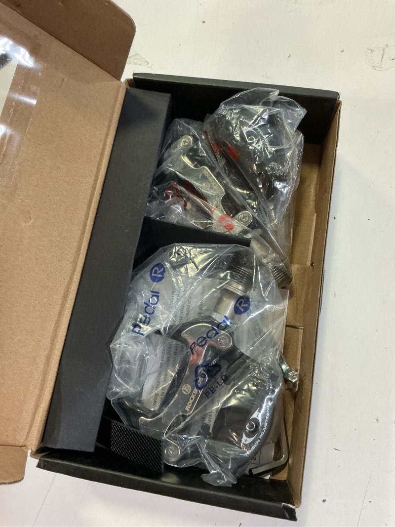 Condition photo showing Good Condition for rockbros road bike pedals lightweight clipless bicycle pedals with cleats set compatible with spd-sl system black-alloy body