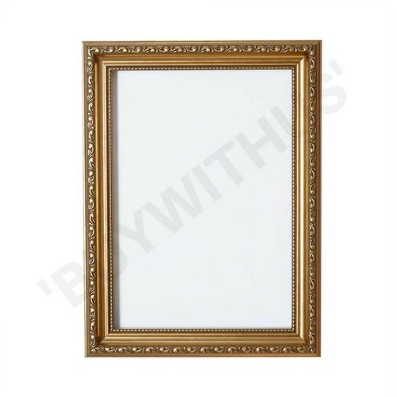 13 x 19 inch, antique gold picture frame - traditional wood photo frame complete with uv acrylic, foam board backing & hanging hardware