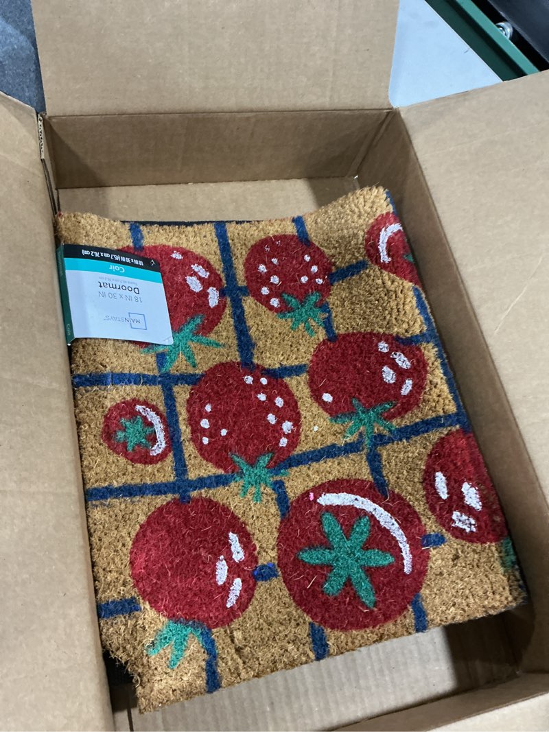 Condition photo showing As Is for mainstays tomato grid coir doormat  18 x30