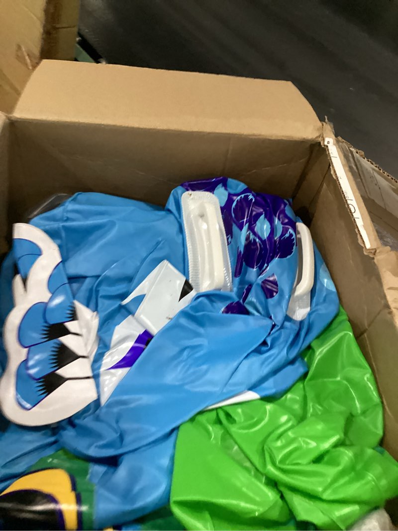 Condition photo showing Good Condition for joyin inflatable peacock pool float - giant peacock fun beach floaties, pool party decorations adult size inflatable animal summer swim pool raft lounge for adults blue peacock