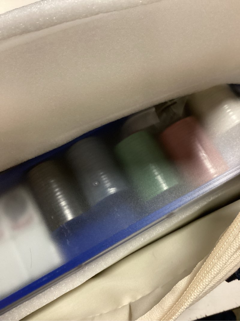 Condition photo showing Good Condition for upgraded american mahjong tile set, 166 large 1.5" deluxe mahjong tiles, mahjong game set with full accessories, travel ready carrying bag, white&blue tiles