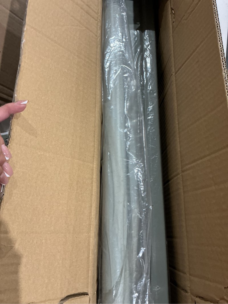 Condition photo showing As Is for vidaxl side awning black screen, grey stand 39.4" x 118.1" black
