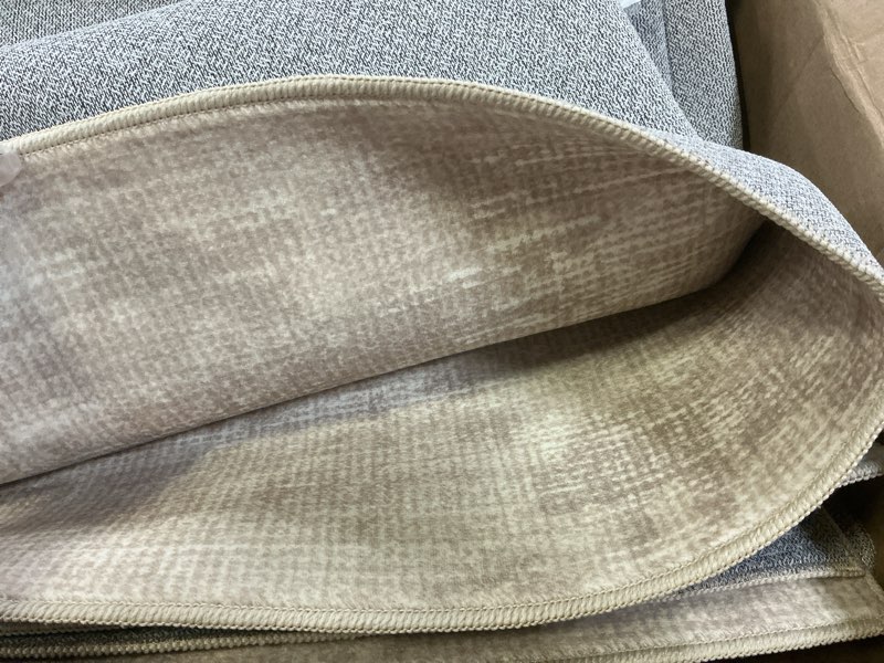 Condition photo showing Good Condition for area rugs 9x12 living room: washable rug modern abstract large rugs soft non slip neutral rug stain resistant indoor carpet for bedroom kitchen dining room table nursery home office rugs(beige,9'x12') beige 9' x 12' (rectangular)