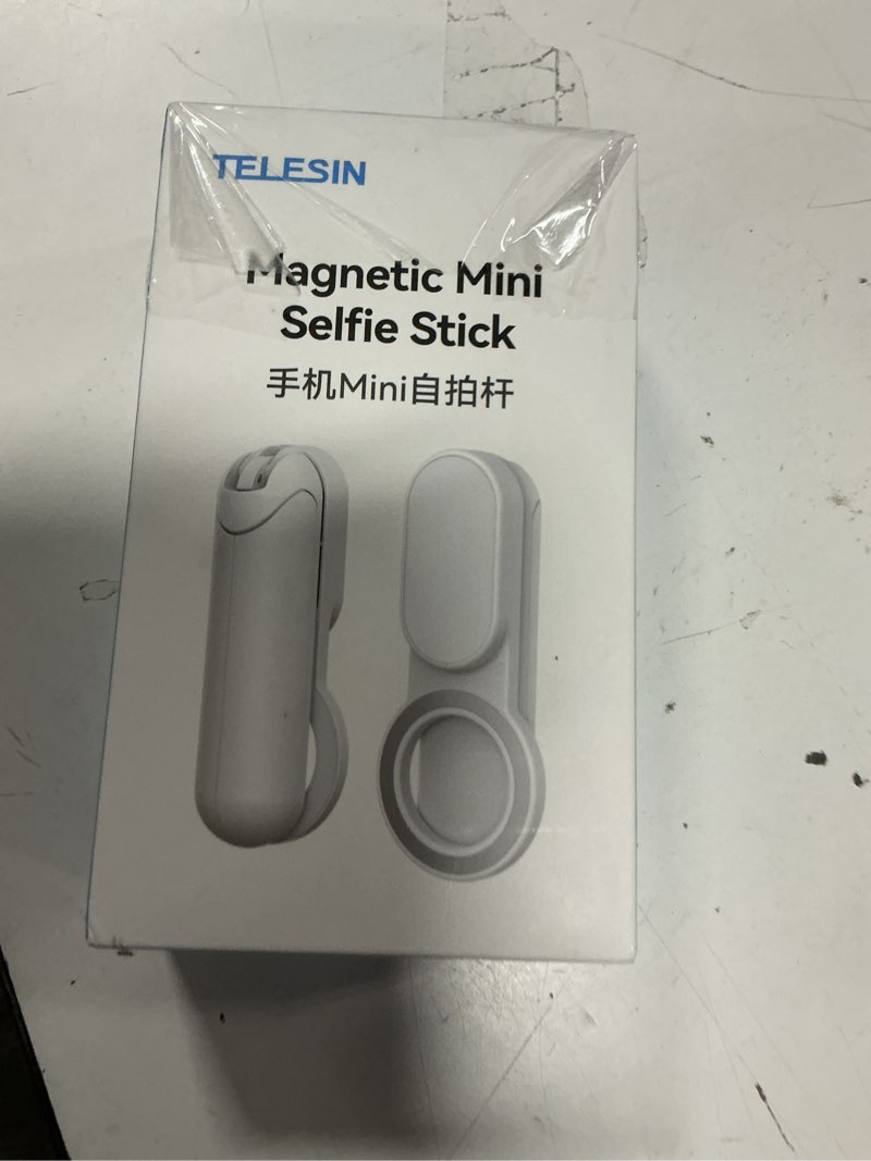 Condition photo showing New/Like New for telesin magnetic mini selfie stick, phone tripod for iphone 17 16 15 & android, portable pocket-size phone stand with zoom remote control, mag-safe tripods for desk/solo travel/tiktok content creation