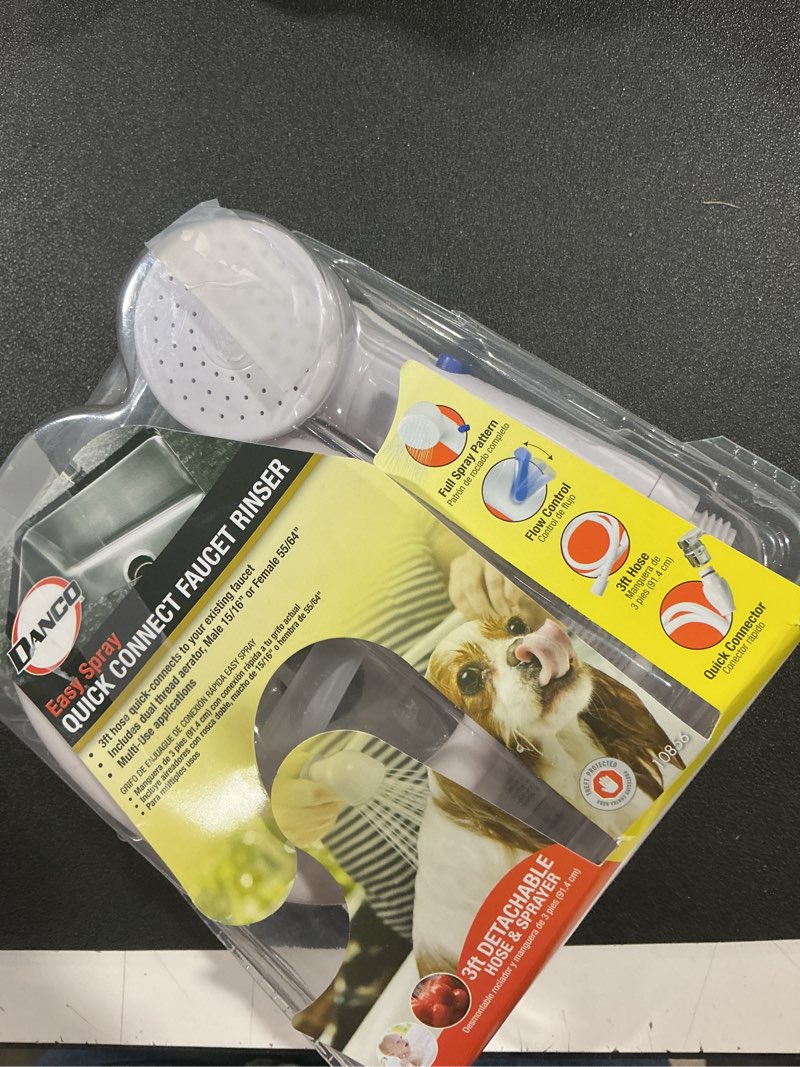 Condition photo showing Good Condition for Danco 10856 Easy Spray Indoor-Outdoor Portable Handheld Kitchen Sink Faucet Sprayer attachment Sink Sprayer