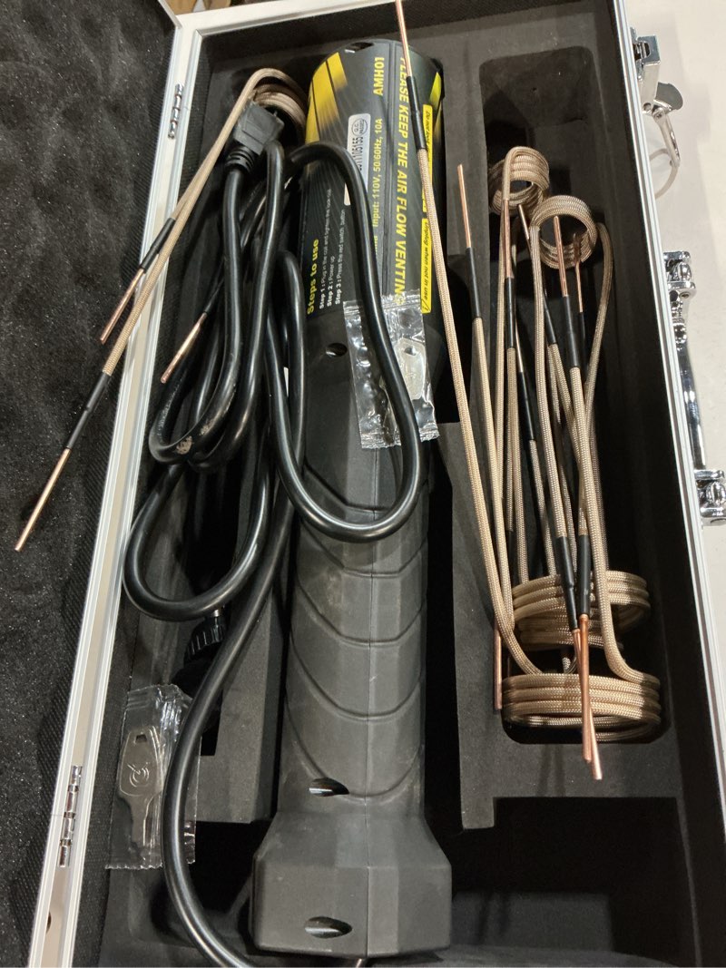 Condition photo showing Good Condition for magnetic induction heater bolt removal - 1200w 110v heat induction tool with 8 - coil and box case for rusty screw removal