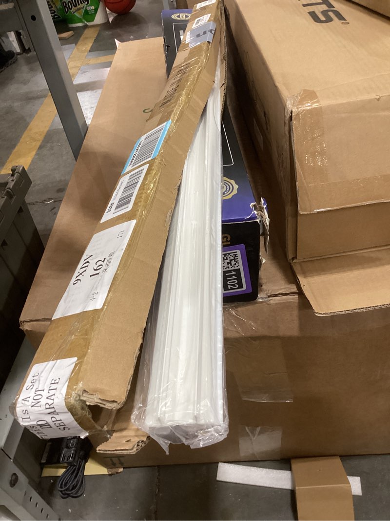 Condition photo showing As Is for 1 Pcs 36" Double Bubble Kerf Door Sweep 1-3/4" Wide Vinyl Weatherstrip Seal for Exterior Doors, Energy Efficient Draft Stopper, Easy Slide in Installation, Blocks Dust/insects/noise (White)
