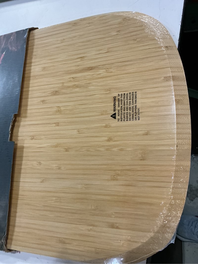 Condition photo showing New/Like New for wooden pizza peel 16 inch, large bamboo pizza paddle spatula - serving board, wood pizza cutting boards with 8 slice grooves and handle for kitchen oven pastry pizzas
