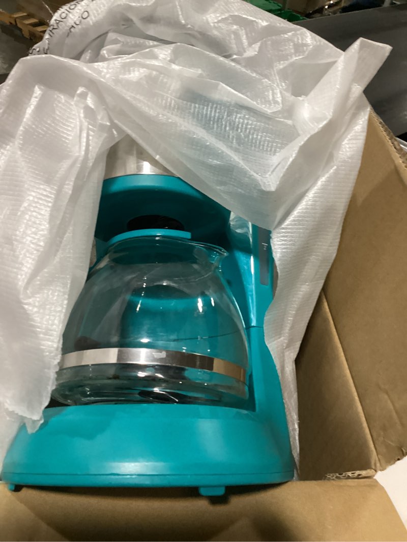 Condition photo showing New/Like New for Amazon Basics Programmable 12 Cup Drip Coffee Maker, Coffee Machine with Glass Coffee Pot (1.9 Qt), Auto Shut-off, Touch Screen, Auto Pause, Removable Filter Basket, Black & Silver 12-Cup Programmable - New Model