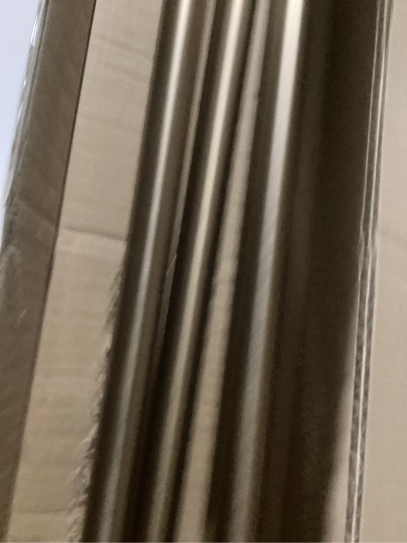 Condition photo showing New/Like New for yafex curtain rods 32-118 inch, heavy duty 1 inch adjustable curtain rod for windows, gold long window treatment rods, modern design, easy installation 32" to 118" gold