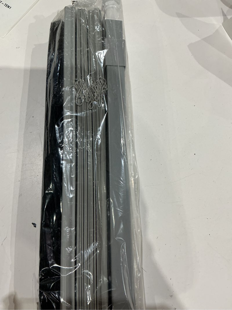 Condition photo showing Good Condition for cordless 1\\\" mini blinds suitable for 26\\\" w x 64\\\" h windows darkening waterproof aluminum heat resistant horizontal window blinds & shades hidden install for bedroom,kitchen,bathroom  (grey)26\\\"w x 64\\\"h