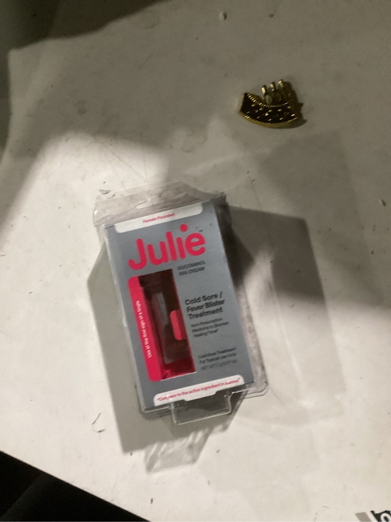 Condition photo showing New/Like New for Julie Cold Sore Treatment | 10% Docosanol Antiviral Cream for Fast Relief of Fever Blisters | Over-The-Counter Lip Treatment | Heals & Protects | 0.07 oz Tube Pack of 1