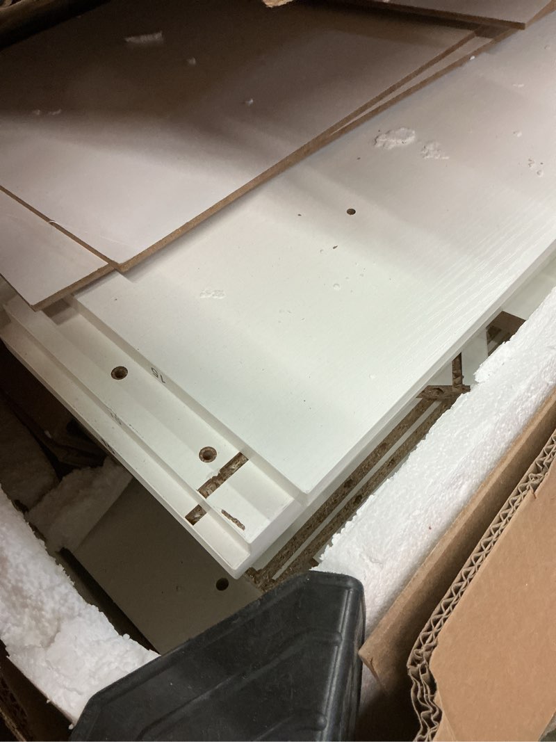 Condition photo showing Good Condition for White 10 Drawer Dresser, 52" Large Wide Chest of Drawers, Wooden Dresser Storage Cabinet with 10 Drawers for Bedroom, Long White Dressers for Nursery, Living Room, Hallway