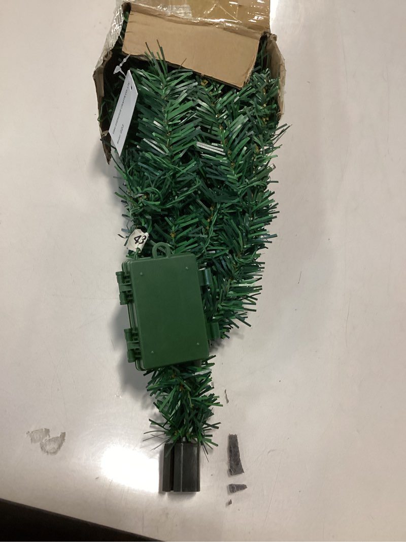 Condition photo showing As Is for DUUDO 3FT Premium Hinged Artificial Holiday Small Mini Christmas Tree for Tabletop,Home, Office, Indoor and Outdoor Holiday Decoration,Easy Assembly Metal Hinges & Foldable Base