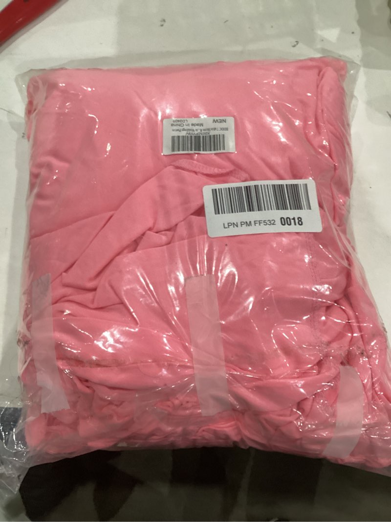 Condition photo showing As Is for Table Skirt for 4 Foot Tables - 2 Pack One-Piece Pink Tablecloths and Skirt, Wrinkle Resistant Ruffles Elastic Cover for Banquets, Weddings, Events, Parties Pink 48" x 30" (Rectangular) 2Pack