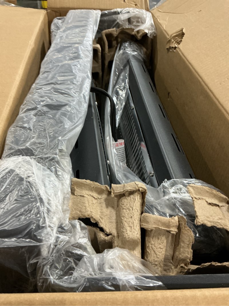 Condition photo showing Good Condition for Shinic 2 Packs Electric Garage Heaters, 1500W/750W Ceiling Mounted Heater Radiant Heaters with Halogen Light, 90 Degree Rotation, 5 Mode Settings, Space Heater for Garage, Shop, Large Room and Patio