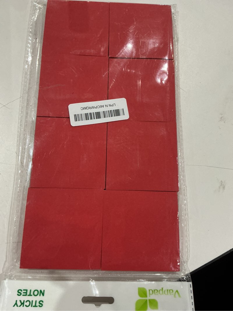 Condition photo showing Good Condition for vanpad sticky notes 3x3 inches,bright blue self-stick pads, easy to post for home, office, notebook, 8 pads/pack bright blue 3 x 3 inches