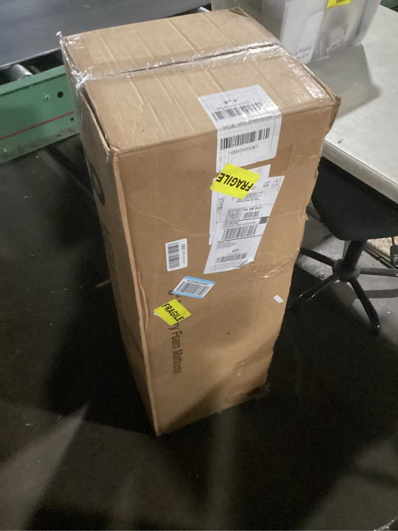 Condition photo showing New/Like New for zinus 8 inch green tea essential memory foam mattress [new version], twin, fiberglass free, medium feel, breathable airflow memory foam, certified safe foams & fabric, mattress in a box white twin 8" new small box