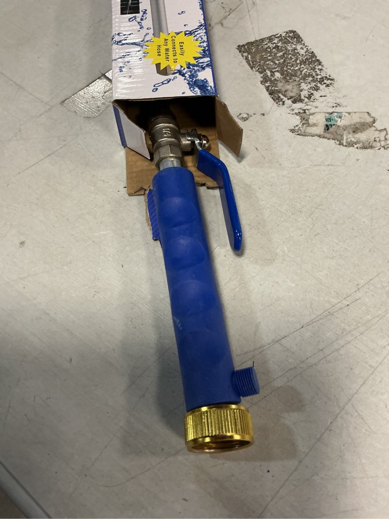 Condition photo showing Good Condition for upgraded jet nozzle for garden hose power washer wand hydro jet high pressure washer tools with 2 different nozzles and hose quick connectors blue silver 18.0 inches