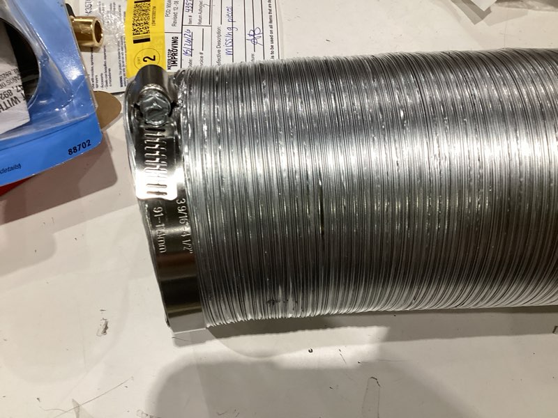 Condition photo showing As Is for reliabilt 1-1/2-in to 4-in galvanized adjustable clamp