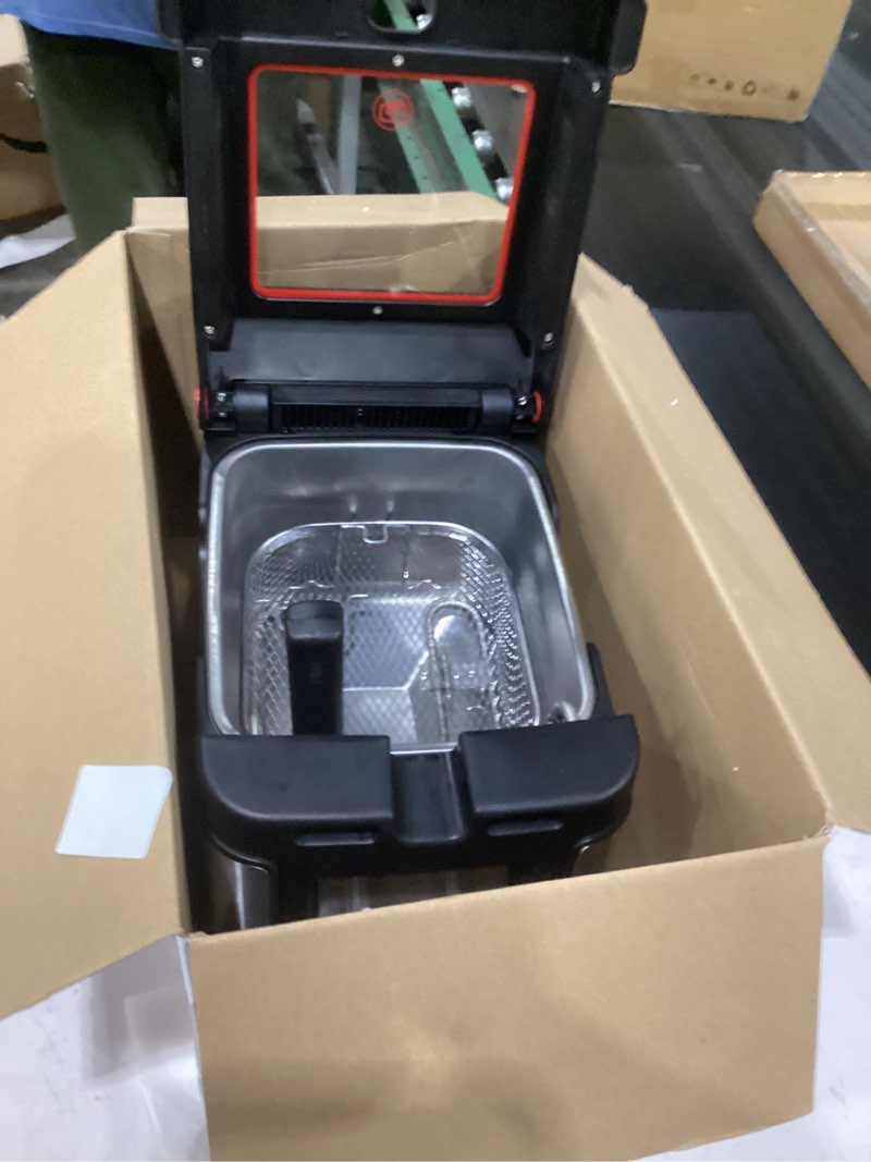Condition photo showing Good Condition for not tested t-fal advanced odorless deep fryer with immersion element  3.5 l oil capacity