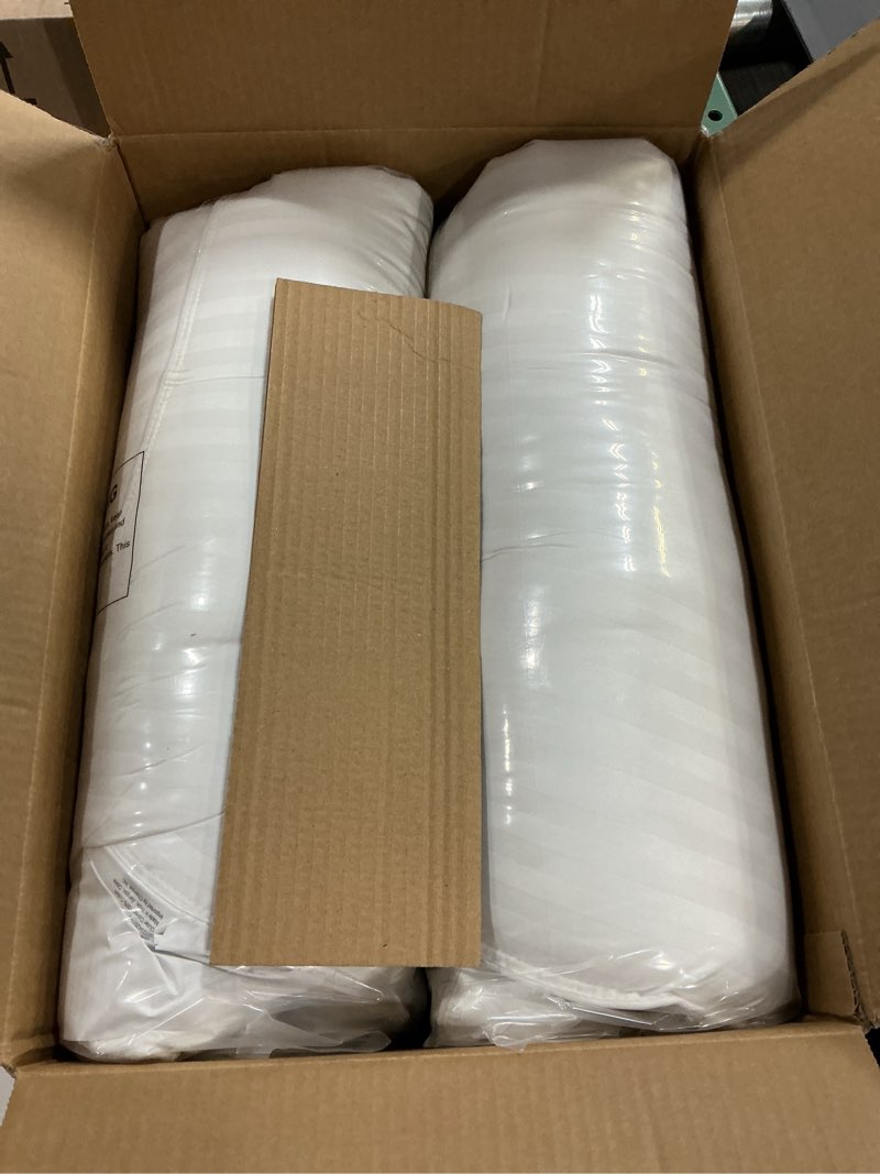 Condition photo showing New/Like New for beckham hotel collection bed pillows standard/queen size set of 2 - original soft down alternative pillow for sleeping - soft support for back, stomach or side sleepers queen / standard white