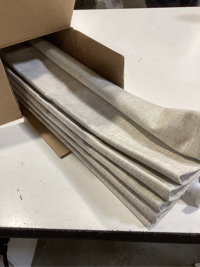 Condition photo showing Good Condition for lazblinds no tools no drill cordless roman shades for windows, blackout thermal insulated uv blocking window blinds, room darkening fabric blinds for indoor windows, 22'' w x 48'' h, beige blackout - beige 22" w x 48" h