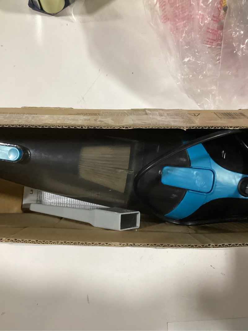 Condition photo showing As Is for EUREKA Stick Vacuum Cleaner Powerful Suction 3-in-1 Small Handheld Vac with Filter for Hard Floor Lightweight Upright Home Pet Hair  New  White with Aqua Blue