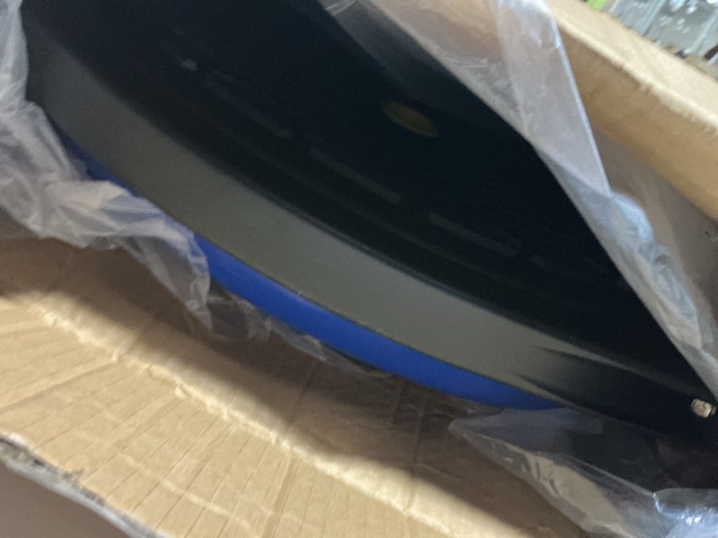 Condition photo showing Good Condition for zelus 25in. balance ball | 660lb inflatable half exercise ball wobble board balance trainer w nonslip base | half yoga ball strength training equipment w 2 bands, pump, extra ball included blue