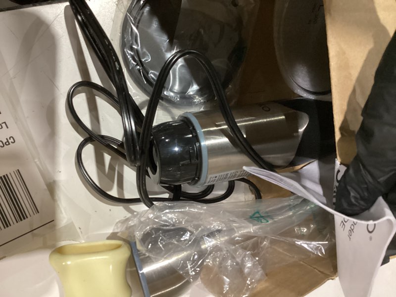 Condition photo showing Good Condition for FRESKO Immersion Handheld Blender 500W with 700ml Beaker, 12-Speed & Turbo Mode Hand Blender Stick, 304 Stainless Steel Blades for Soup, Smoothie, Puree, Baby Food Blender+Measuring Cup Silver