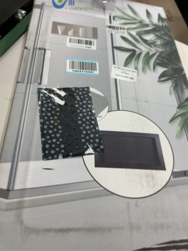 Condition photo showing New/Like New for shower niche insert tile ready, black recessed bathroom niche for shower wall, 16" l x 28" w x 3.75" d shower shelf for inside shower, shampoo & toiletries storage, easy to installation never leak