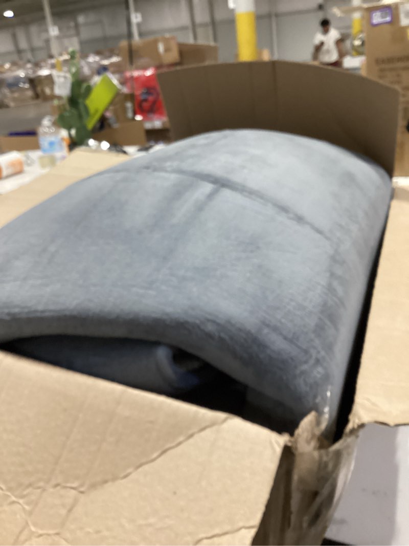 Condition photo showing Good Condition for baby play mat for floor,extra large 79"×118" tummy time mat,thicker memory foam mats for toddler,infant,kids,water repellent ultra soft coral velvet,non-slip backing safe for crawling(dark grey) dark grey 118"×79"×1.3"