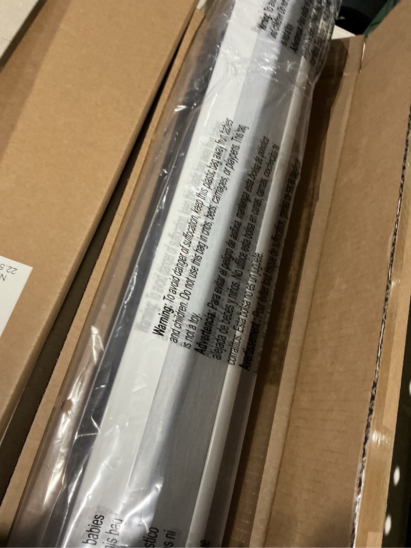 Condition photo showing Good Condition for lazblinds cordless cellular shades, no tools no drill blackout honeycomb shades pleated blinds for windows, 22 1/2" w x 64" h, silver white blackout-silver white 22 1/2'' w x 64'' h