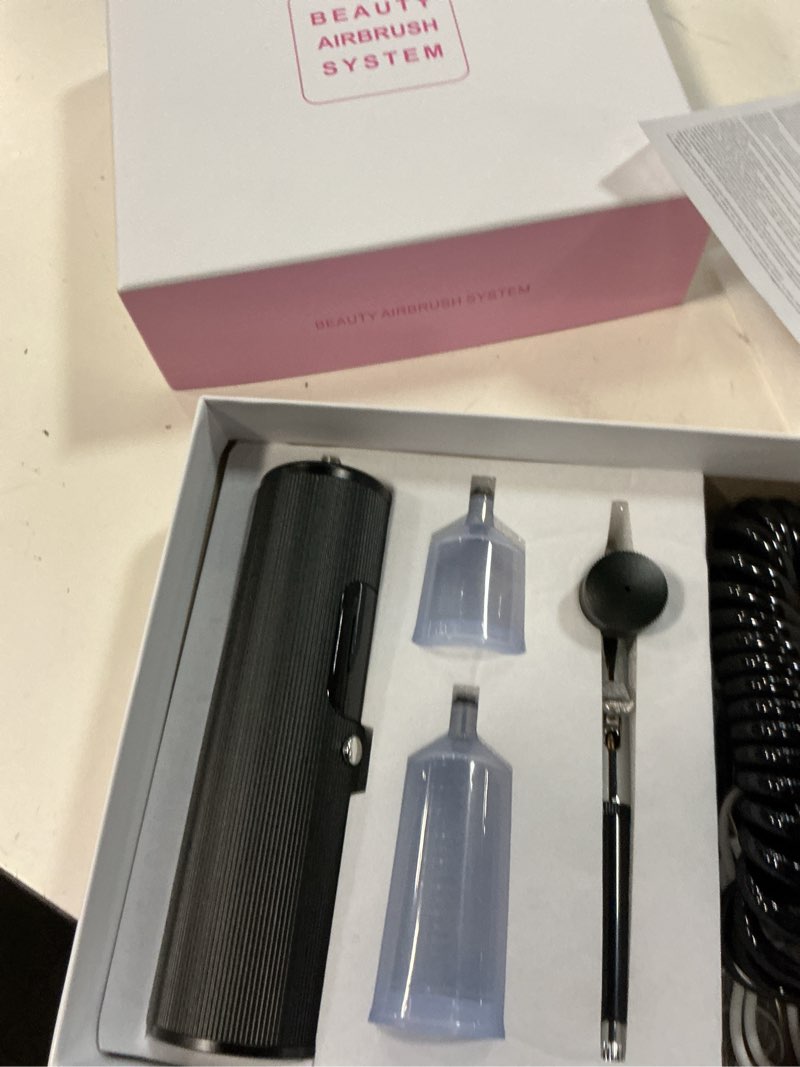 Condition photo showing Good Condition for airbrush kit with compressor, 48psi high pressure portable airbrush, 0.3mm nozzle airbrush gun, 6000 mah airbrush compressor, airbrush sets for nail art, painting, cake decor, makeup, modeling