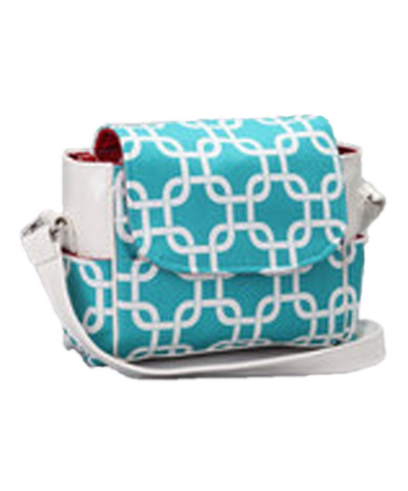 Caught Ya Lookin' Large Diaper Bag, Blue and red